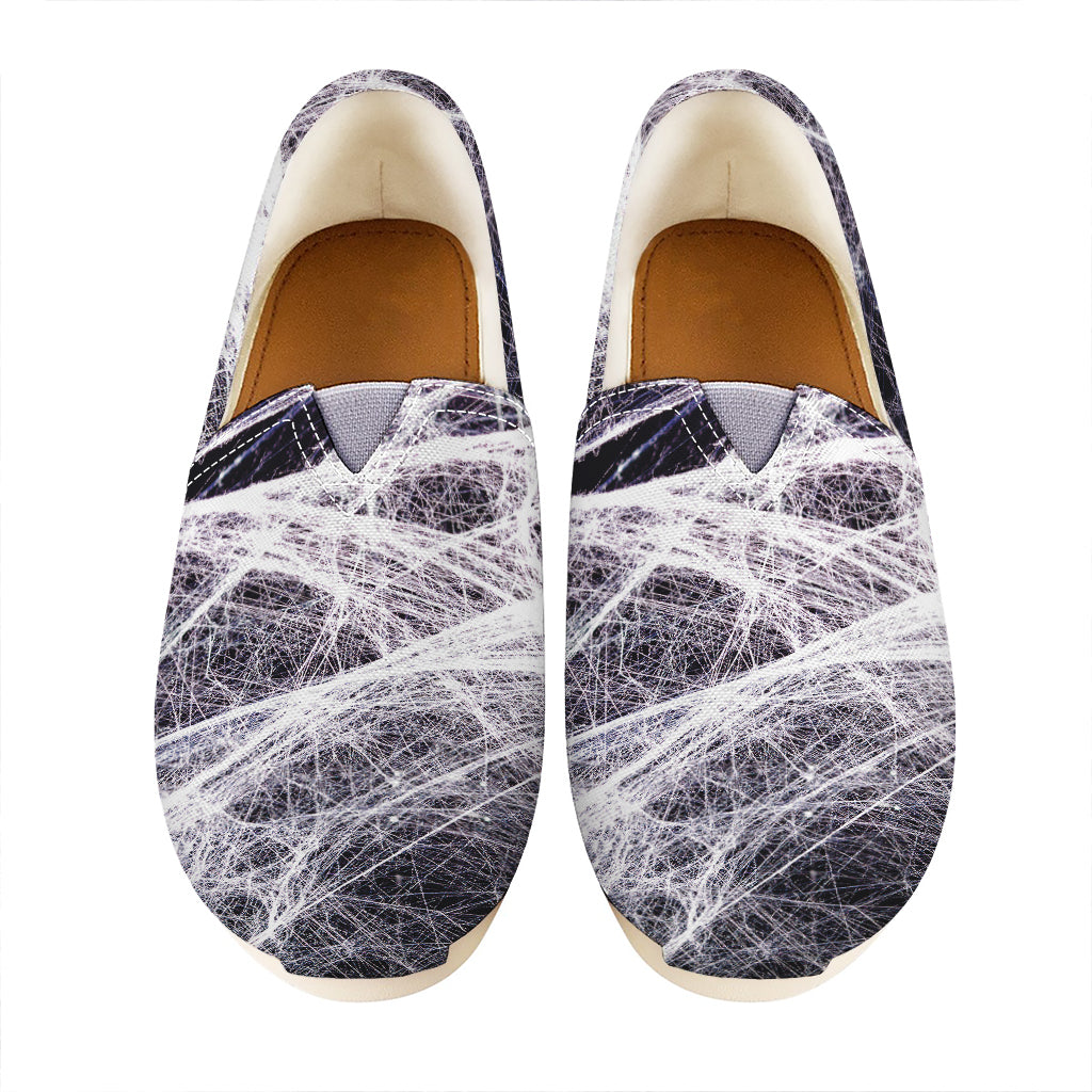 Horror Cobweb Print Casual Shoes