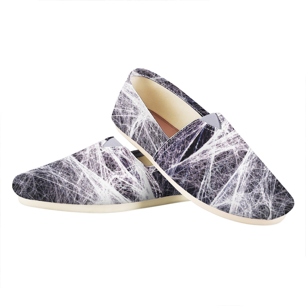 Horror Cobweb Print Casual Shoes