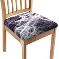 Horror Cobweb Print Chair Cushion Cover