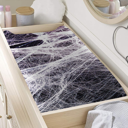 Horror Cobweb Print Changing Pad Cover