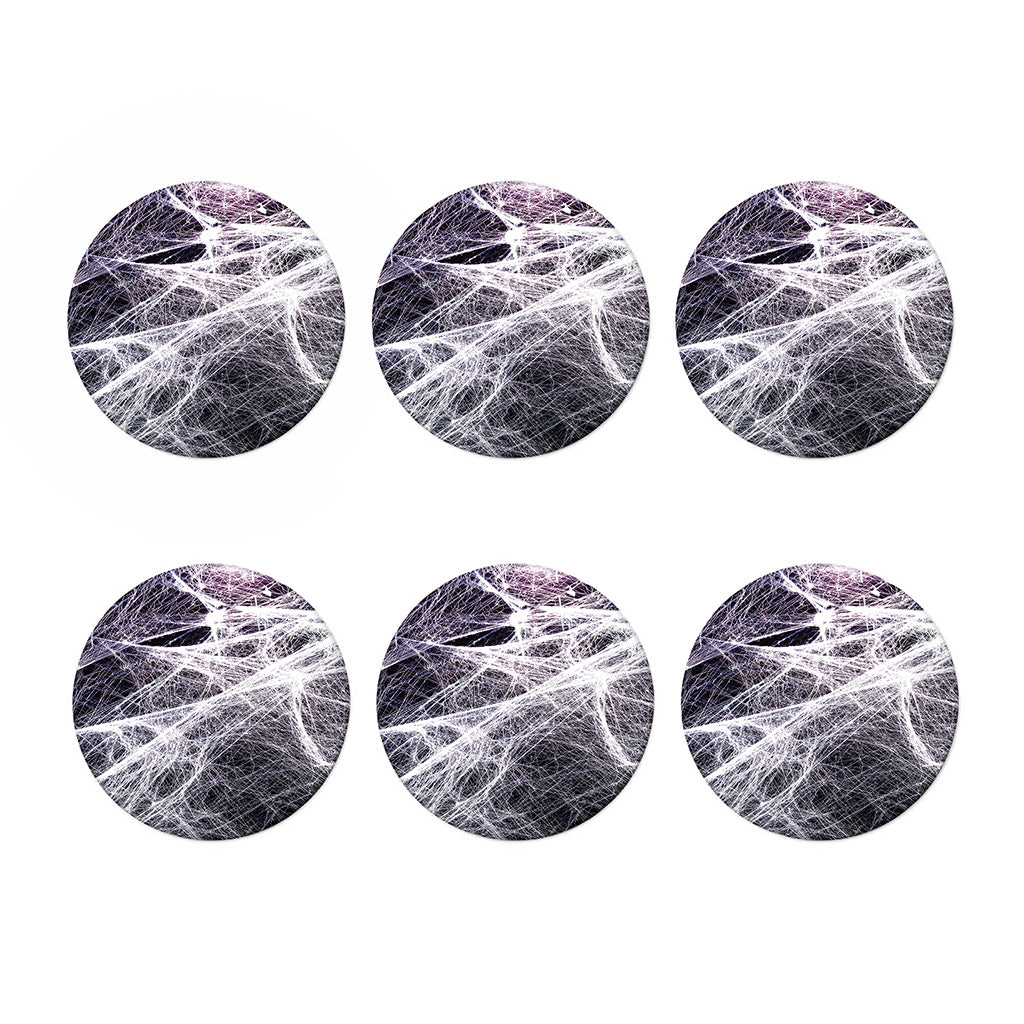 Horror Cobweb Print Coaster Set