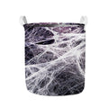Horror Cobweb Print Collapsible Laundry Basket