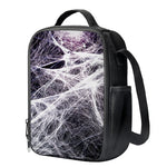 Horror Cobweb Print Crossbody Lunch Bag