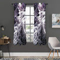 Horror Cobweb Print Grommet Curtain Panels