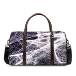 Horror Cobweb Print Duffle Bag
