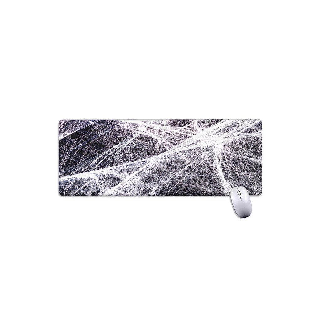 Horror Cobweb Print Extended Mouse Pad