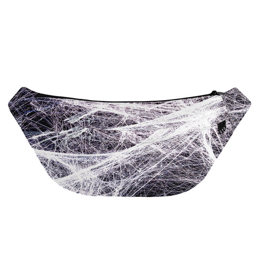 Horror Cobweb Print Fanny Pack