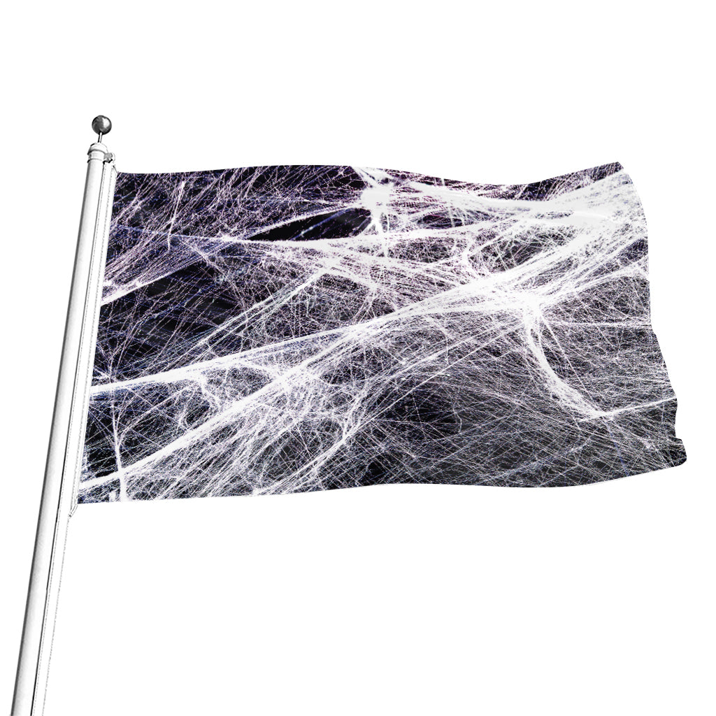 Horror Cobweb Print Flag