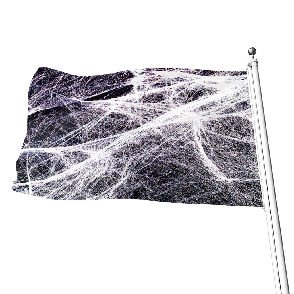 Horror Cobweb Print Flag