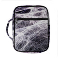 Horror Cobweb Print Front Pocket Bible Bag