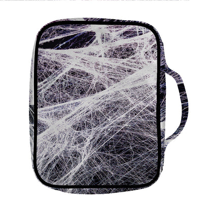 Horror Cobweb Print Front Pocket Bible Bag
