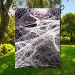 Horror Cobweb Print Garden Flag