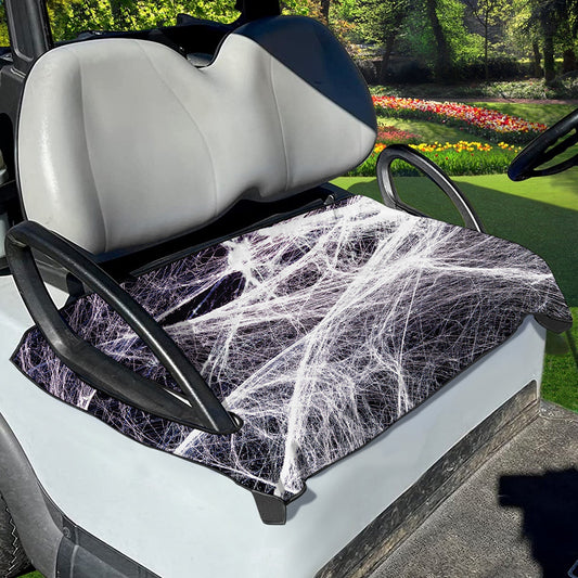Horror Cobweb Print Golf Cart Seat Cover