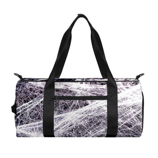 Horror Cobweb Print Gym Bag