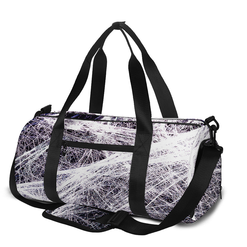 Horror Cobweb Print Gym Bag