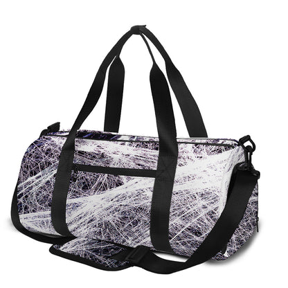 Horror Cobweb Print Gym Bag