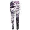 Horror Cobweb Print High-Waisted Pocket Leggings