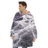 Horror Cobweb Print Hoodie Blanket