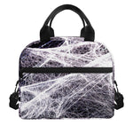 Horror Cobweb Print Insulated Lunch Bag
