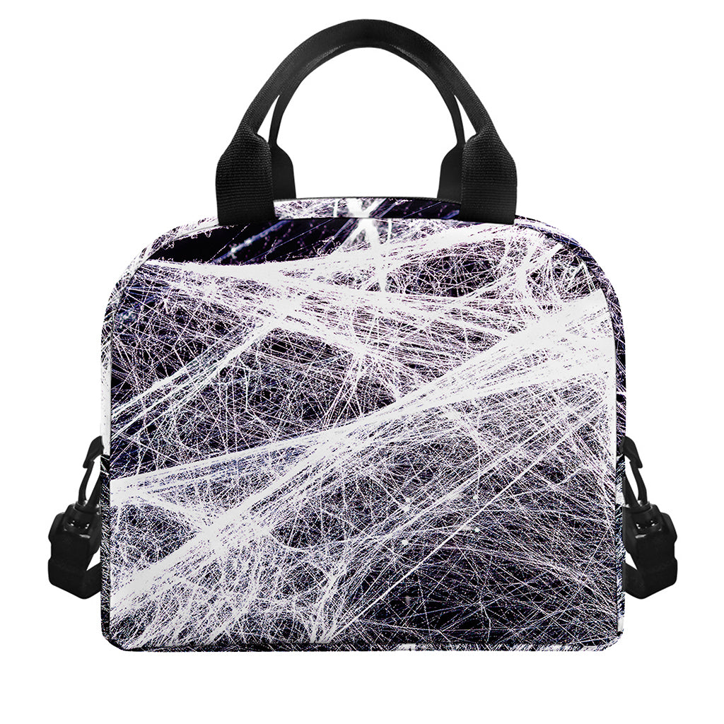 Horror Cobweb Print Insulated Lunch Bag