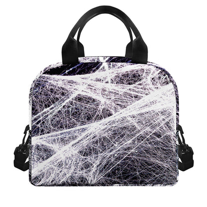 Horror Cobweb Print Insulated Lunch Bag