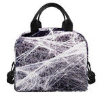 Horror Cobweb Print Insulated Lunch Bag