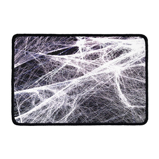 Horror Cobweb Print Kitchen Mat