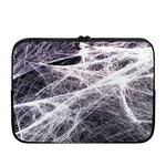 Horror Cobweb Print Laptop Sleeve