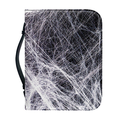 Horror Cobweb Print Leather Bible Cover
