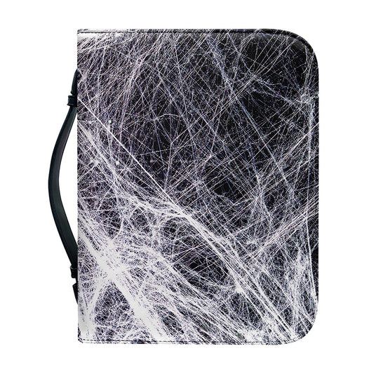 Horror Cobweb Print Leather Bible Cover