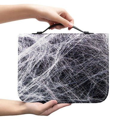 Horror Cobweb Print Leather Bible Cover