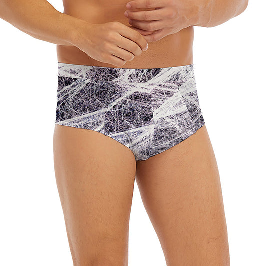 Horror Cobweb Print Men's Briefs