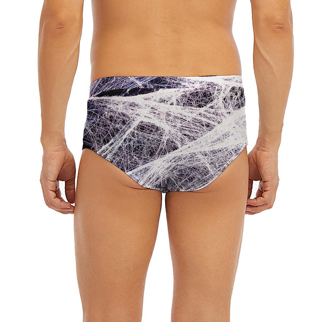 Horror Cobweb Print Men's Briefs