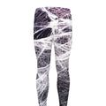 Horror Cobweb Print Men's Leggings