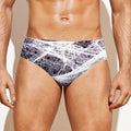 Horror Cobweb Print Men's Swim Briefs