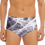 Horror Cobweb Print Men's Triangle Swim Briefs
