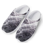 Horror Cobweb Print Mesh Casual Shoes