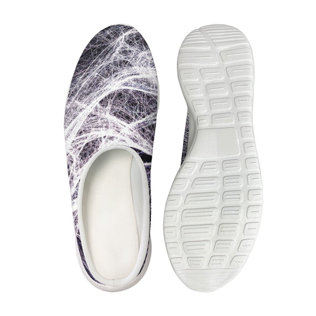 Horror Cobweb Print Mesh Casual Shoes