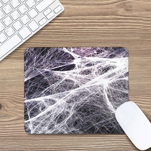 Horror Cobweb Print Mouse Pad