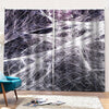 Horror Cobweb Print Pencil Pleat Curtains