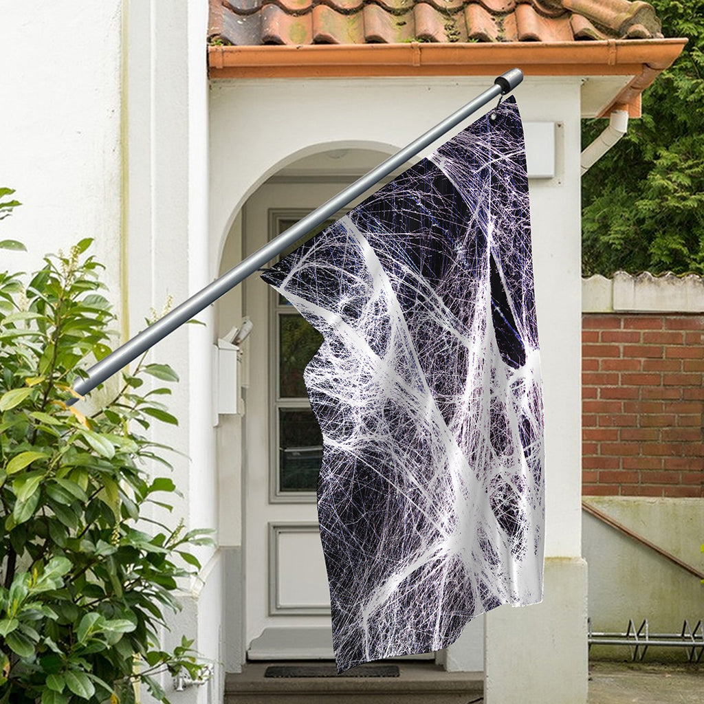 Horror Cobweb Print Polyester Flag