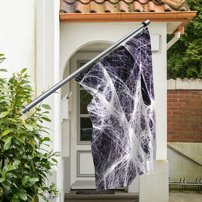 Horror Cobweb Print Polyester Flag