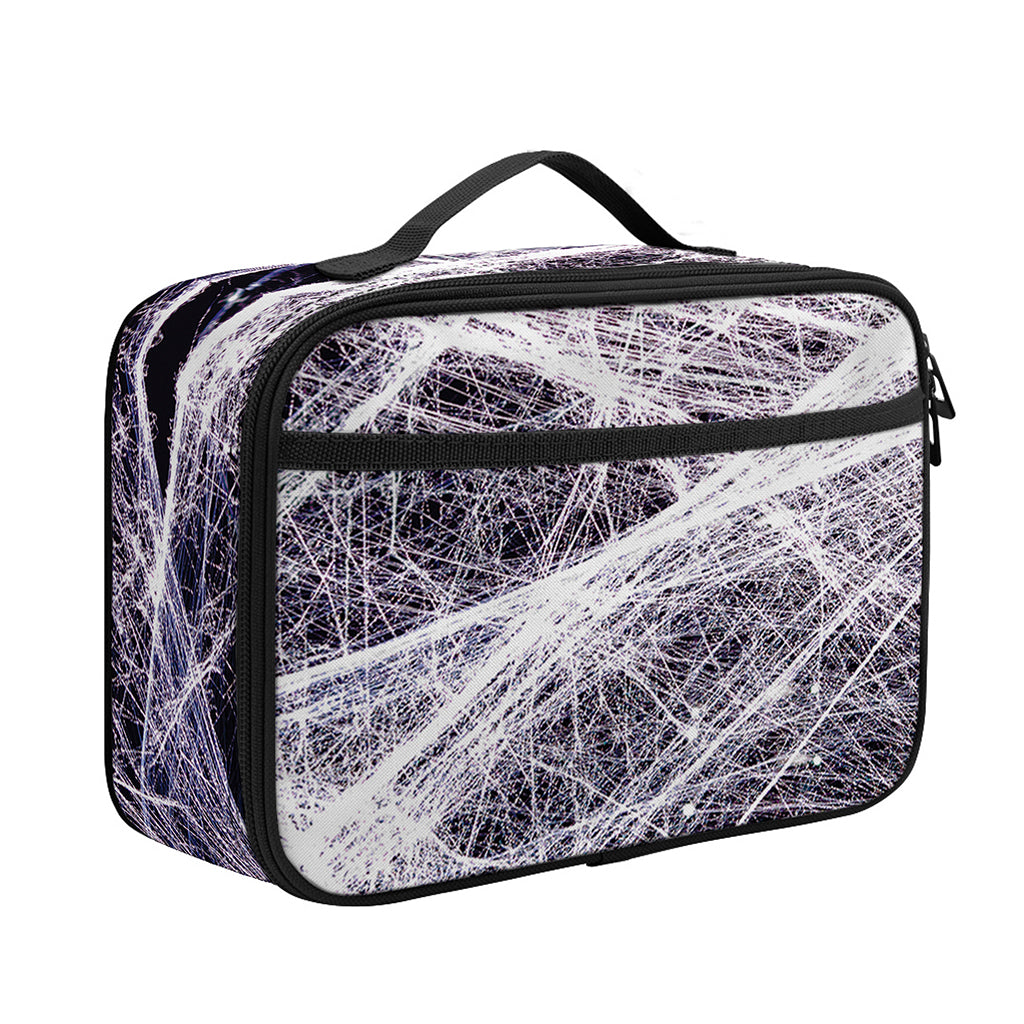 Horror Cobweb Print Portable Lunch Bag