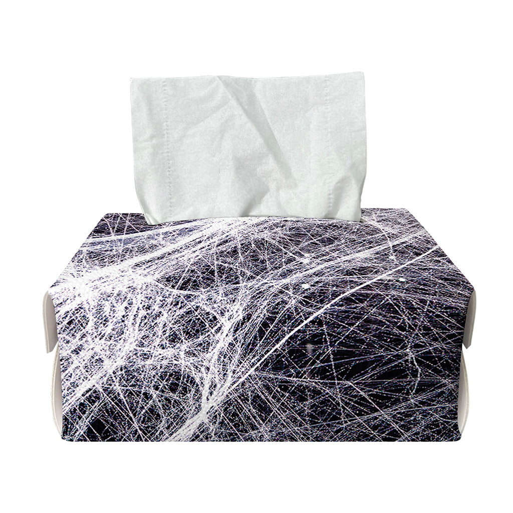 Horror Cobweb Print Rectangle Tissue Box Cover