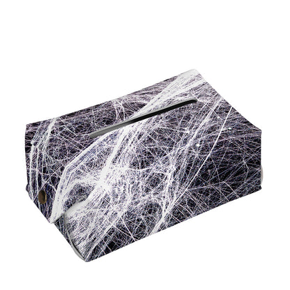 Horror Cobweb Print Rectangle Tissue Box Cover