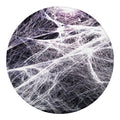Horror Cobweb Print Round Blanket