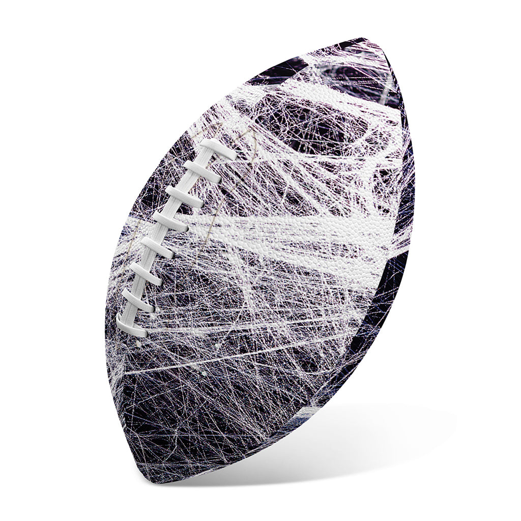 Horror Cobweb Print Rugby Ball