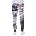 Horror Cobweb Print Scuba Joggers