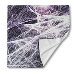 Horror Cobweb Print Silk Bandana