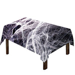 Horror Cobweb Print Tablecloth